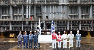 LNG carrier keel laying