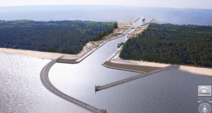 Poland Vistula Lagoon shipping channel