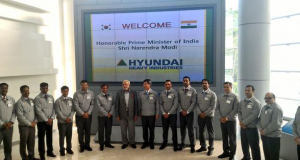Indian Prime Minister Visits Hyundai Heavy Industries