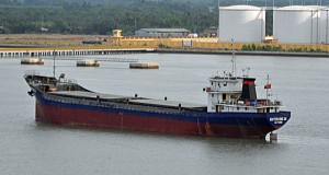 Freighter Aground and Taking On Water off Vietnam