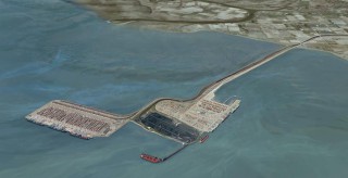 A rendering of the Roberts Bank Terminal 2 Project